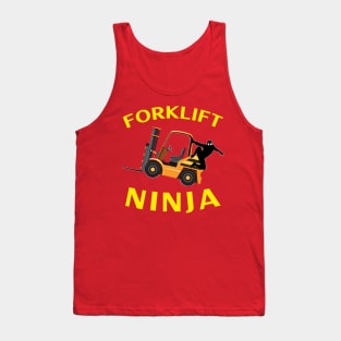 Forklift Ninja NFGY Forklift Operator Shirt Tank Top